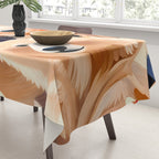Polar Bears, Wildlife Animals Forest Wild, Jungle Bohemian Eclectic Boho, Winter North Pole Painting Tablecloth Gallery Image 3