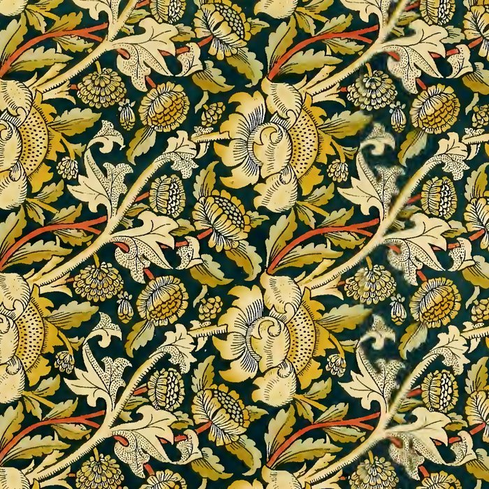 Vintage William Morris Green and Yellow Chintz Coffee Mug Gallery Image 2