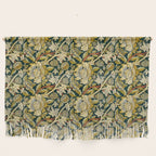 Vintage William Morris Green and Yellow Chintz Wall Hanging Gallery Image 1