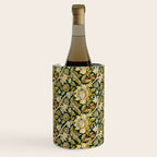 Vintage William Morris Green and Yellow Chintz Wine Chiller Gallery Image 1