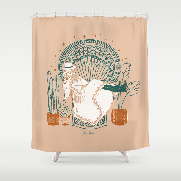 Texas Bohemia Shower Curtain Gallery Image 1