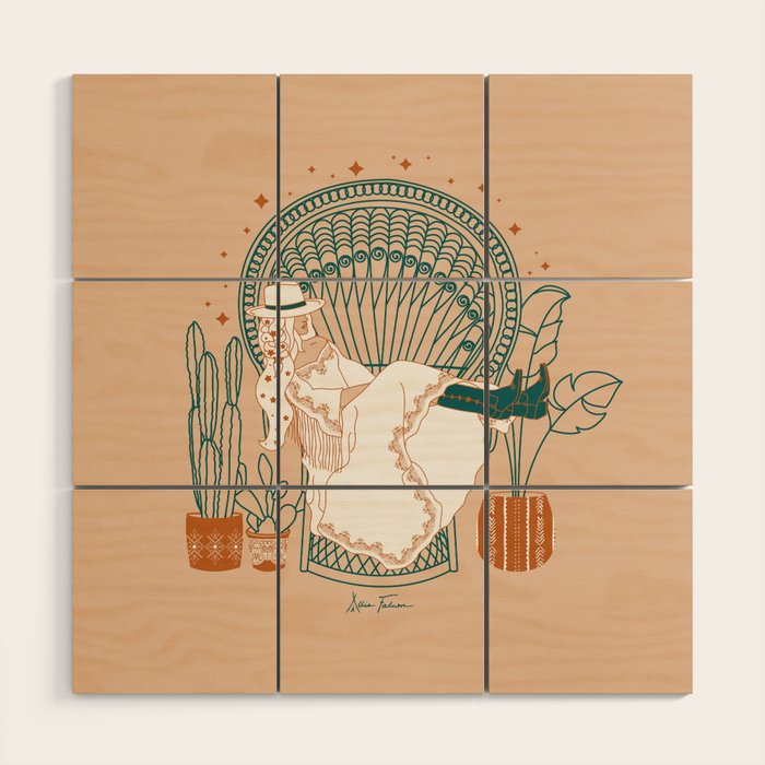 Texas Bohemia Wood Wall Art Gallery Image 1