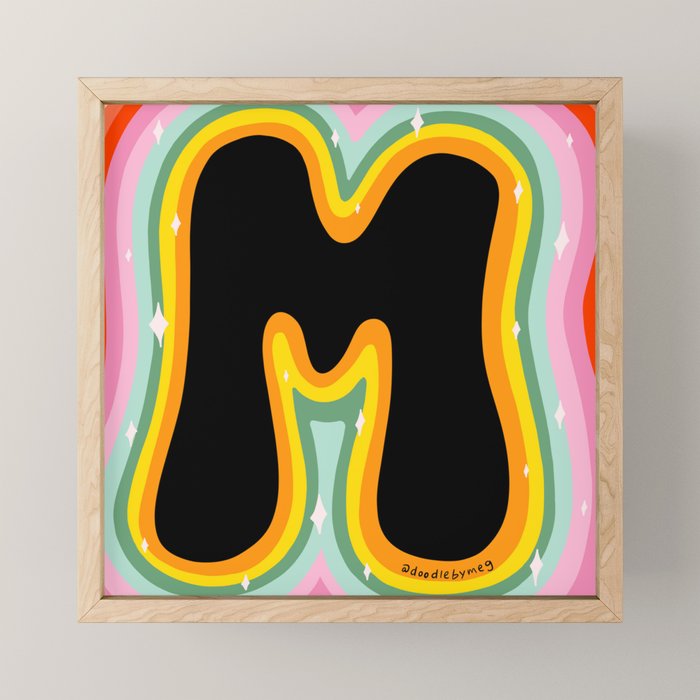 Rainbow M Mini Art Print Gallery Image 1