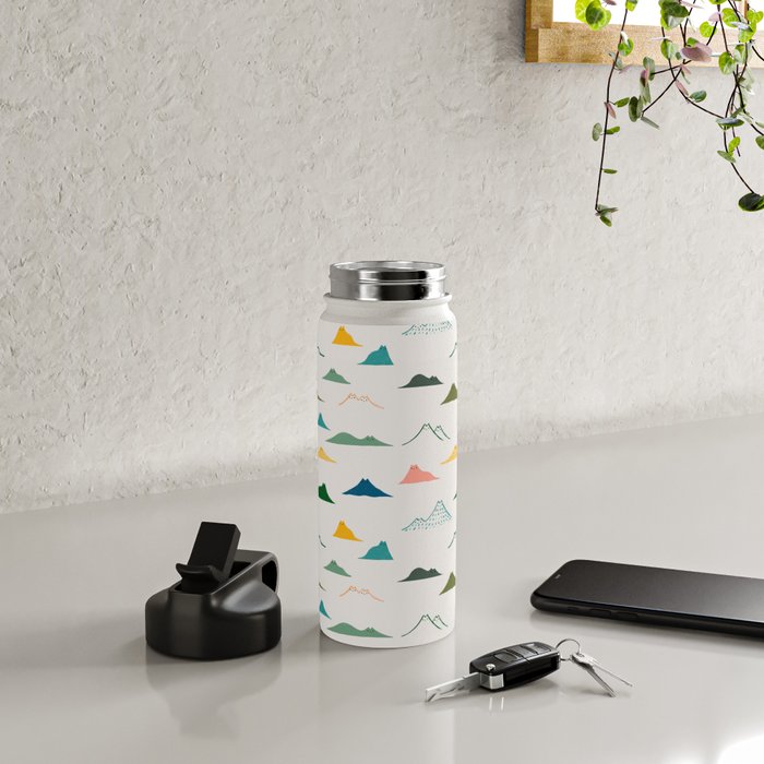 Cat Landscape 140: Meowtain range Water Bottle Gallery Image 4