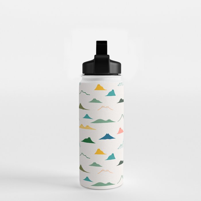 Cat Landscape 140: Meowtain range Water Bottle Gallery Image 2