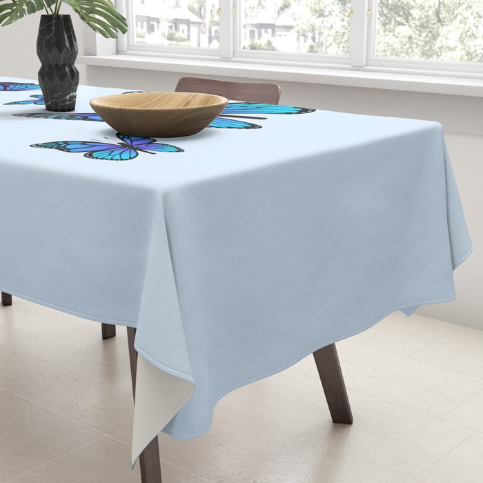 Butterfly Blues | Blue Morpho Butterflies Collage Tablecloth Gallery Image 3