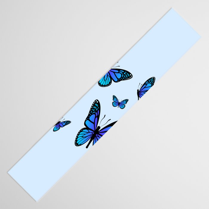 Butterfly Blues | Blue Morpho Butterflies Collage Table Runner Gallery Image 3