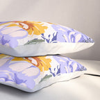 Colorful birds in garden flowers YL Pillow Sham Gallery Image 3