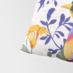 Colorful birds in garden flowers YL Pillow Sham Gallery Image 4