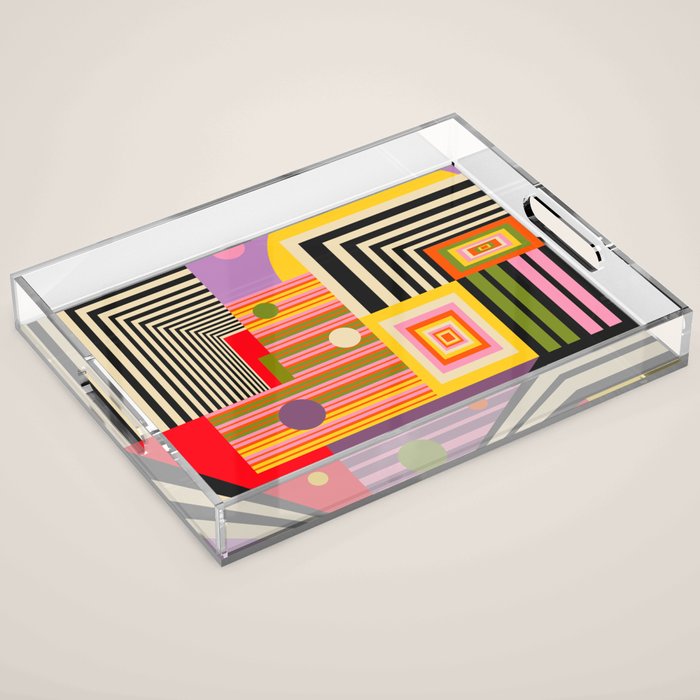 Psychedelic City Wander Acrylic Tray Gallery Image 1