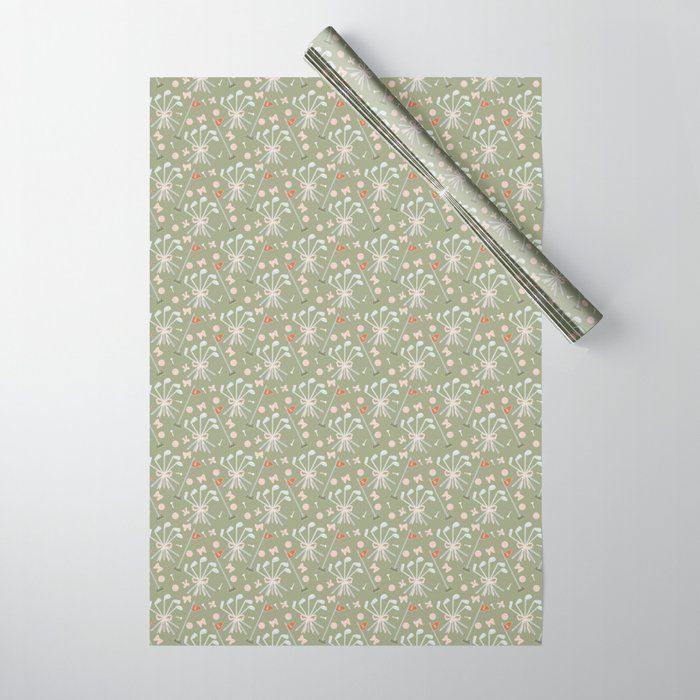 Girls Golf Wrapping Paper Gallery Image 1