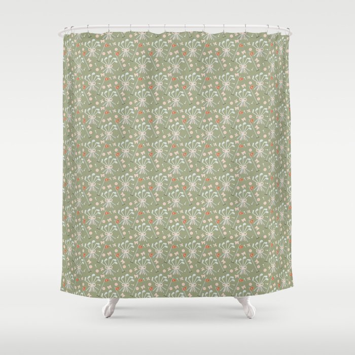 Girls Golf Shower Curtain Gallery Image 1