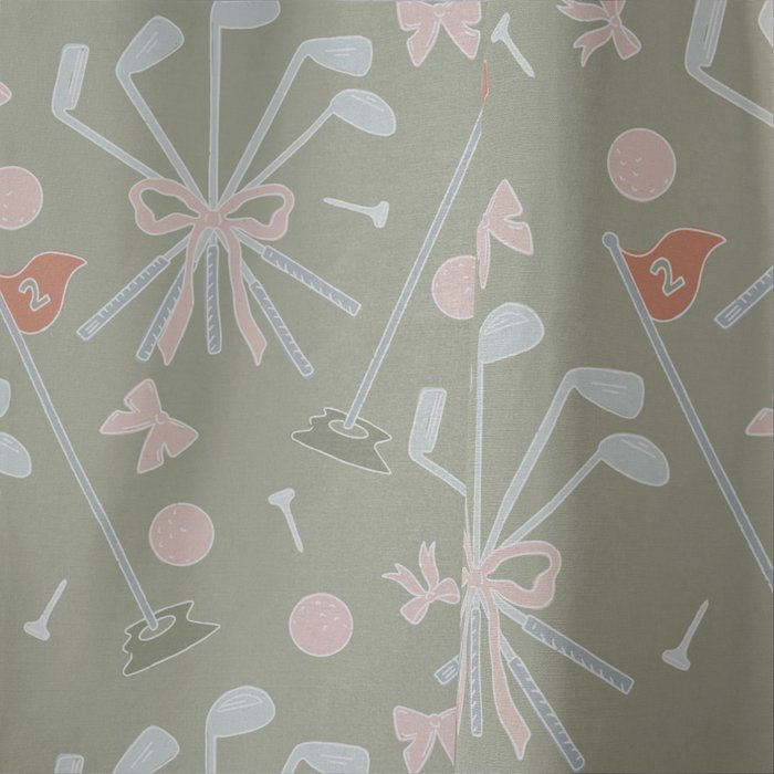 Girls Golf Window Curtain Gallery Image 4