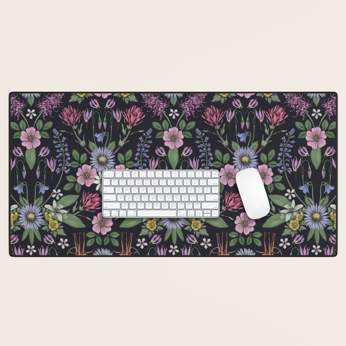 Mount Rainier Wildflowers Desk Mat Gallery Image 1