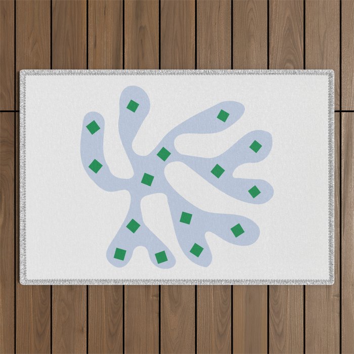 Periwinkle: Matisse Pastel Series 01 Outdoor Rug Gallery Image 1