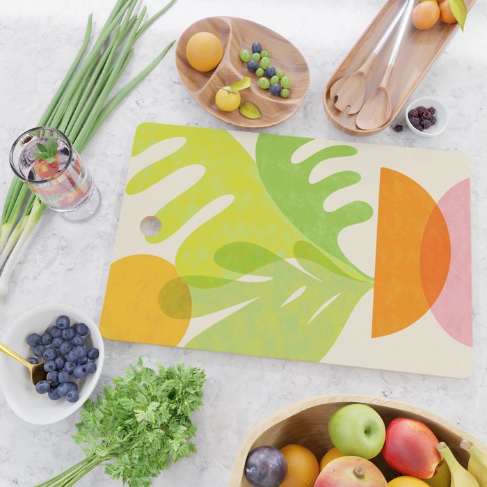 Cozy Salad Stack Abstract Scene Cutting Board Gallery Image 2