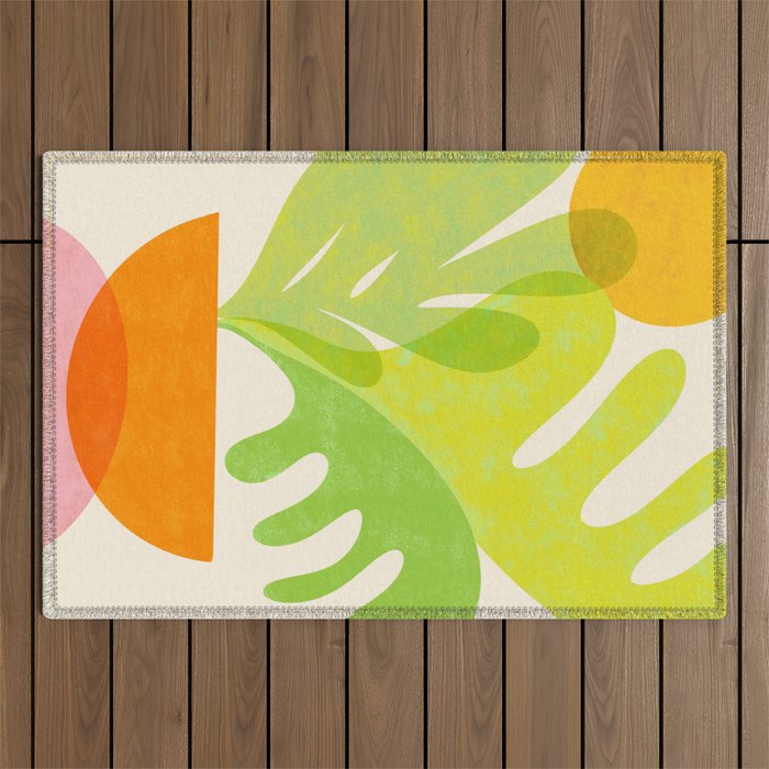 Cozy Salad Stack Abstract Scene Outdoor Rug Gallery Image 1