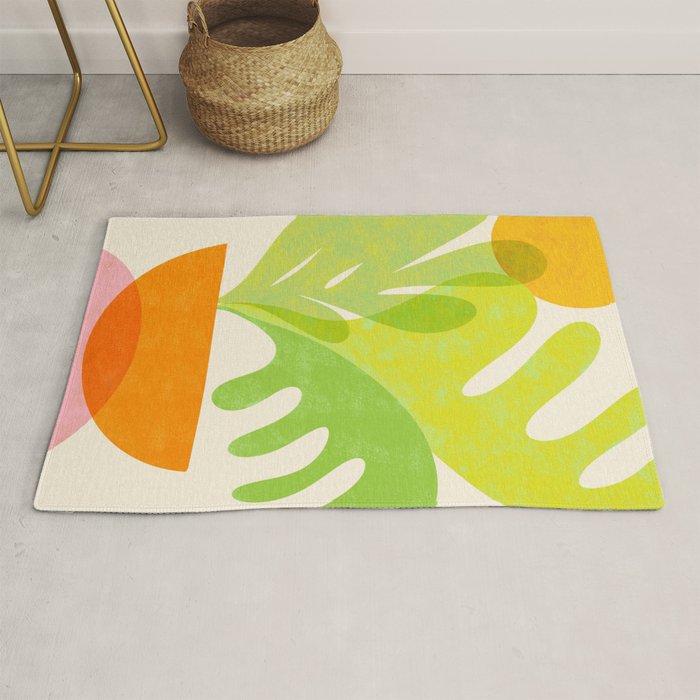 Cozy Salad Stack Abstract Scene Rug Gallery Image 1