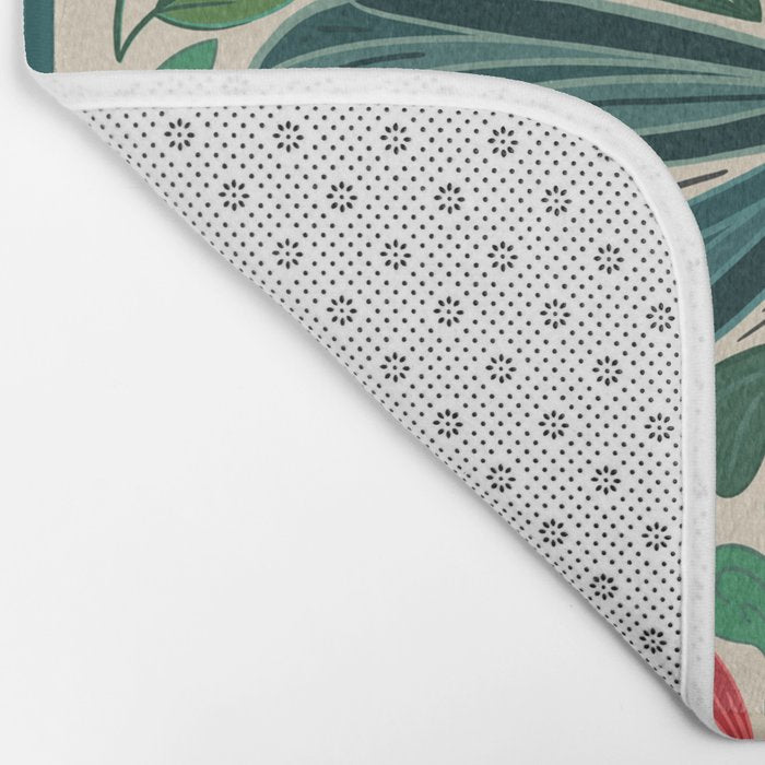Dragonfly Folk Design Bath Mat Gallery Image 2