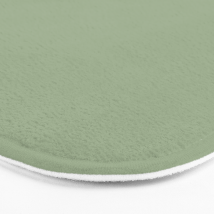 Minimal, Solid Color, Light Sage Green  Bath Mat Gallery Image 3