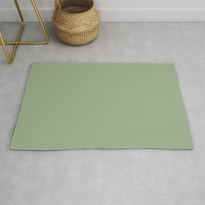 Minimal, Solid Color, Light Sage Green  Rug Gallery Image 1