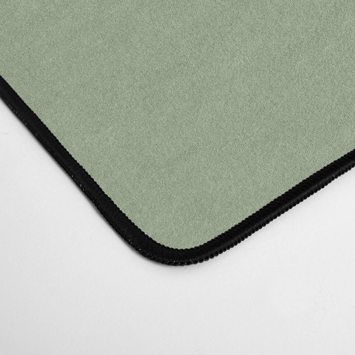 Minimal, Solid Color, Light Sage Green  Desk Mat Gallery Image 4