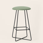 Minimal, Solid Color, Light Sage Green  Stool Gallery Image 1