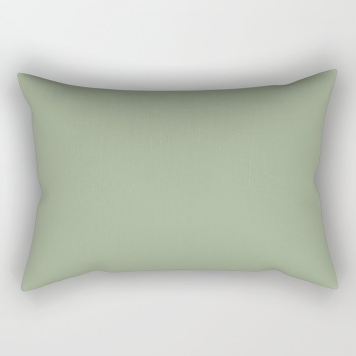 Minimal, Solid Color, Light Sage Green  Rectangular Pillow Gallery Image 2