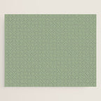 Minimal, Solid Color, Light Sage Green  Jigsaw Puzzle Gallery Image 1