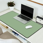 Minimal, Solid Color, Light Sage Green  Desk Mat Gallery Image 2