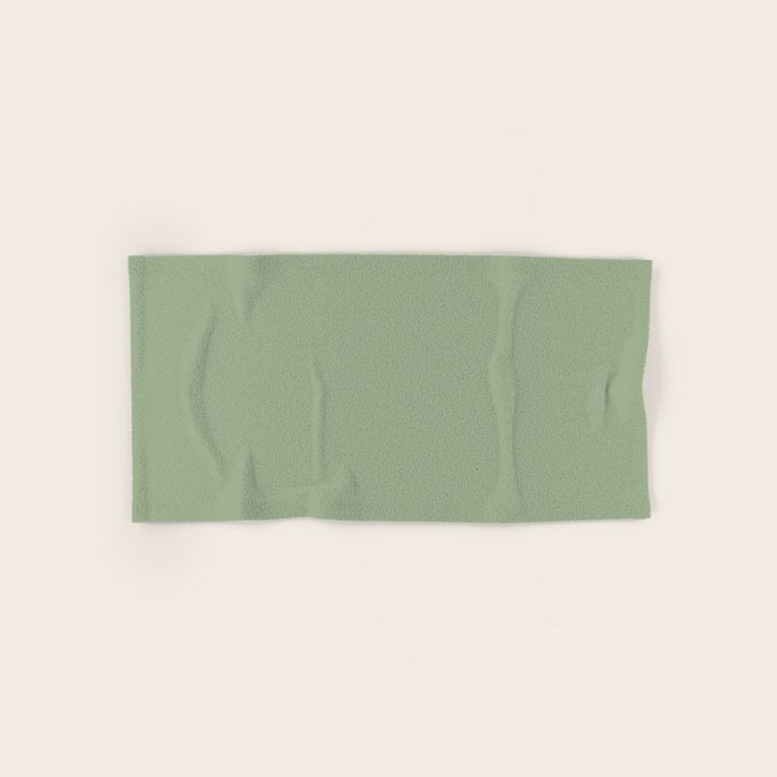 Minimal, Solid Color, Light Sage Green  Bath Towel Gallery Image 1