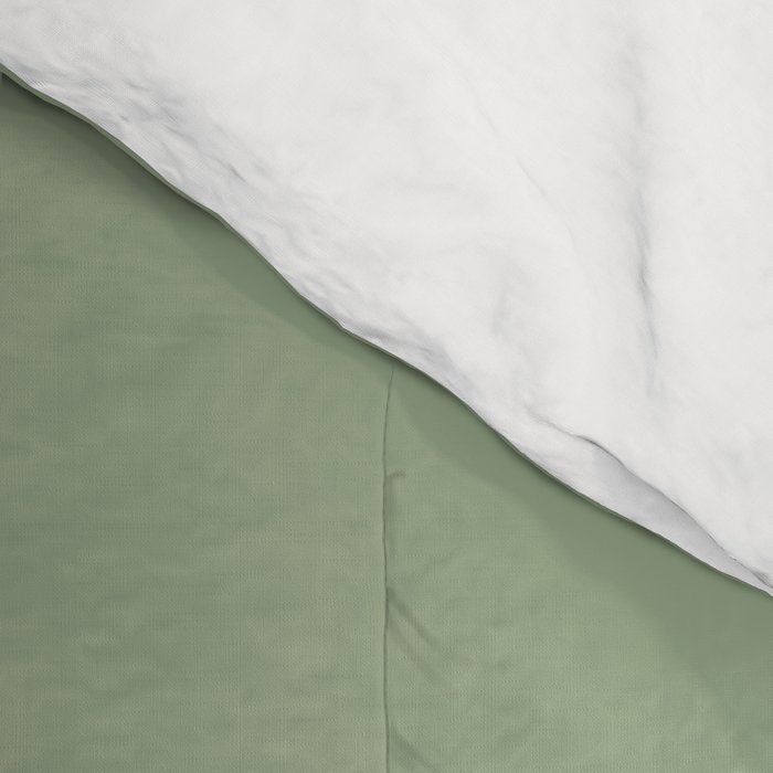 Minimal, Solid Color, Light Sage Green  Comforter Gallery Image 4
