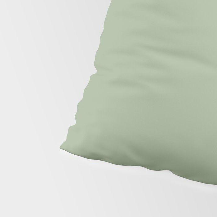 Minimal, Solid Color, Light Sage Green  Pillow Sham Gallery Image 4