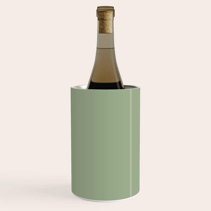 Minimal, Solid Color, Light Sage Green  Wine Chiller Gallery Image 3