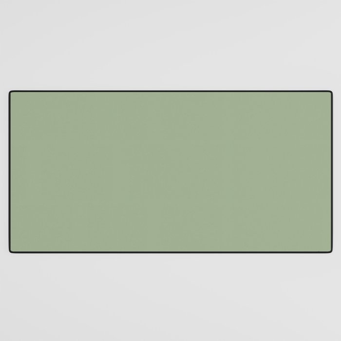 Minimal, Solid Color, Light Sage Green  Desk Mat Gallery Image 3