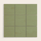 Minimal, Solid Color, Light Sage Green  Wood Wall Art Gallery Image 1