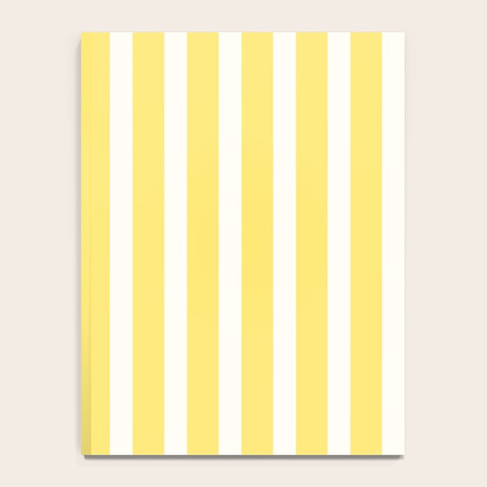 Sunshine Yellow Simple Stripe Notebook Gallery Image 4