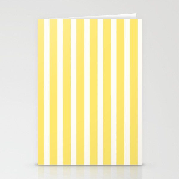 Sunshine Yellow Simple Stripe Stationery Card Gallery Image 2