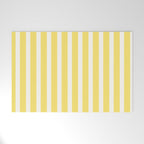 Sunshine Yellow Simple Stripe Welcome Mat Gallery Image 1