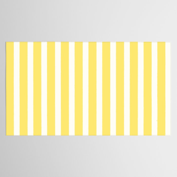Sunshine Yellow Simple Stripe Tablecloth Gallery Image 2