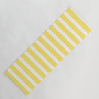 Sunshine Yellow Simple Stripe Yoga Mat Gallery Image 1