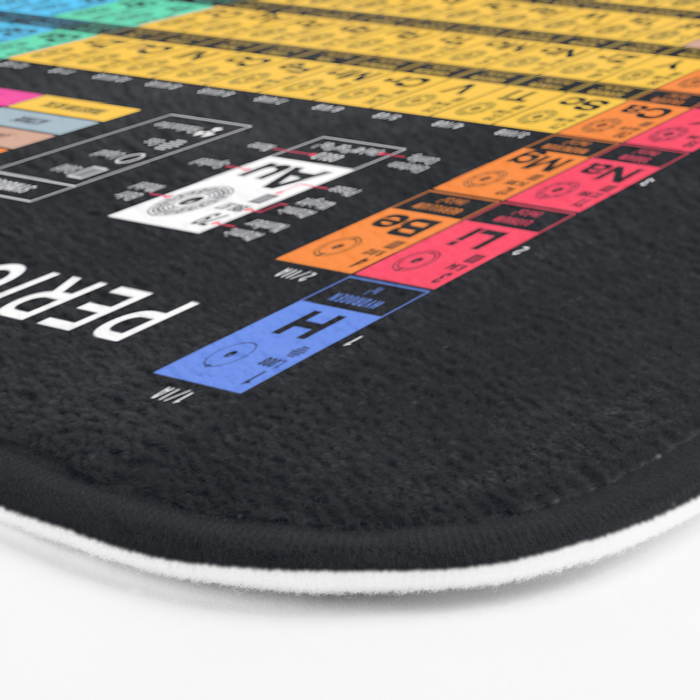 Periodic Table of Elements A - Black Bath Mat Gallery Image 3