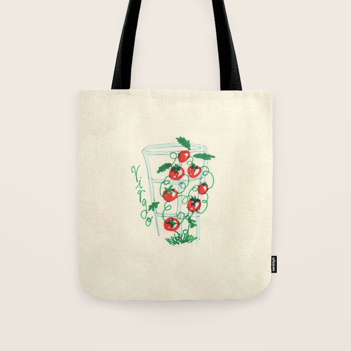 virgo tomato Tote Bag Gallery Image 1