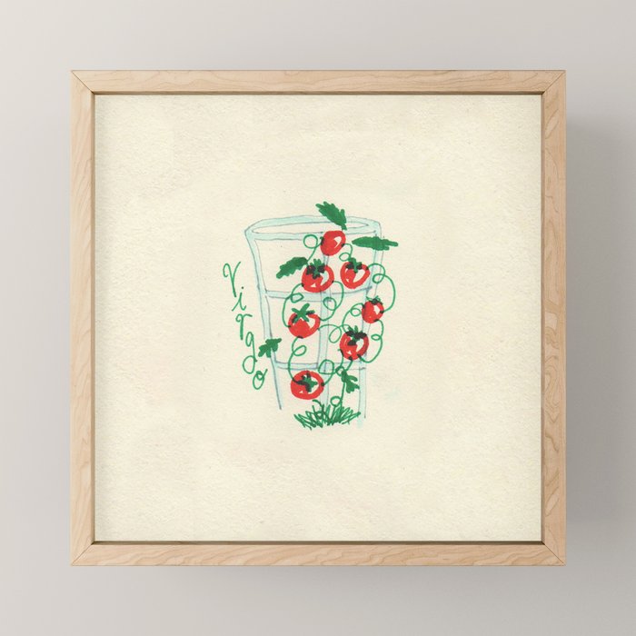 virgo tomato Mini Art Print Gallery Image 1