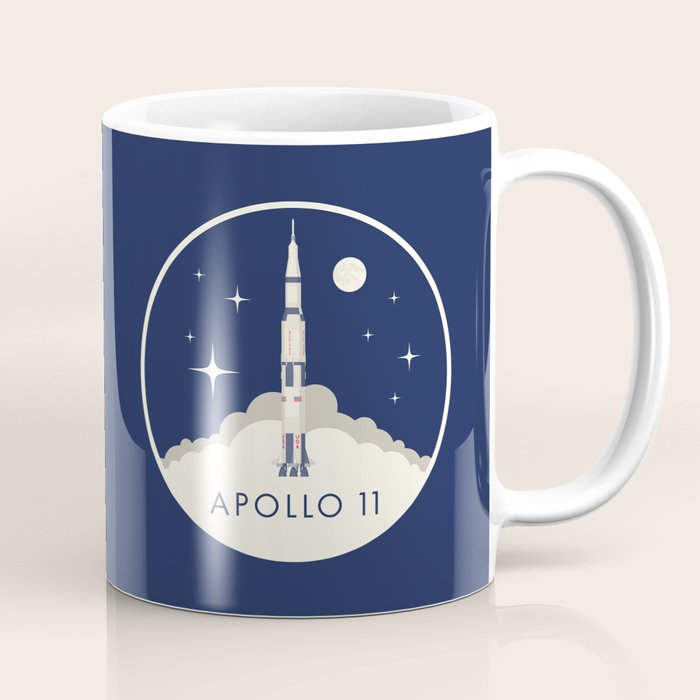 Apollo 11 Space - Saturn Rocket A Coffee Mug Gallery Image 1