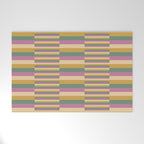 Mixed Stripes Pattern XIII Tropical Summer Welcome Mat Gallery Image 1