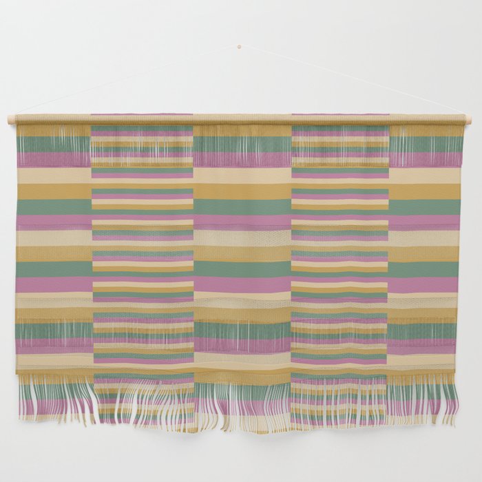 Mixed Stripes Pattern XIII Tropical Summer Wall Hanging Gallery Image 1