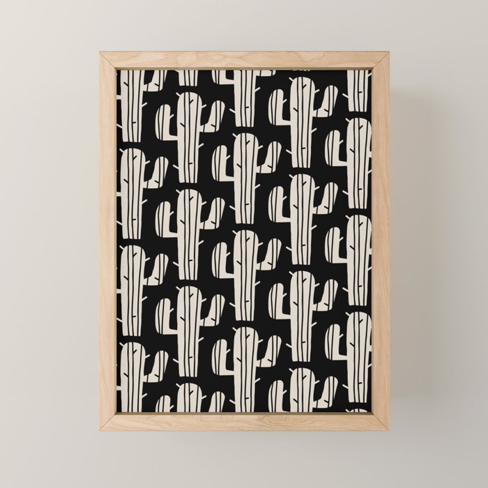 Desert Cactus Pattern 861 Mini Art Print Gallery Image 1