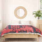 Yüncü  Antique Turkish Balikesir Kilim Rug Print Duvet Cover Gallery Image 3