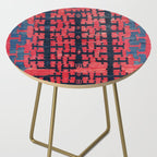 Yüncü  Antique Turkish Balikesir Kilim Rug Print Side Table Gallery Image 2